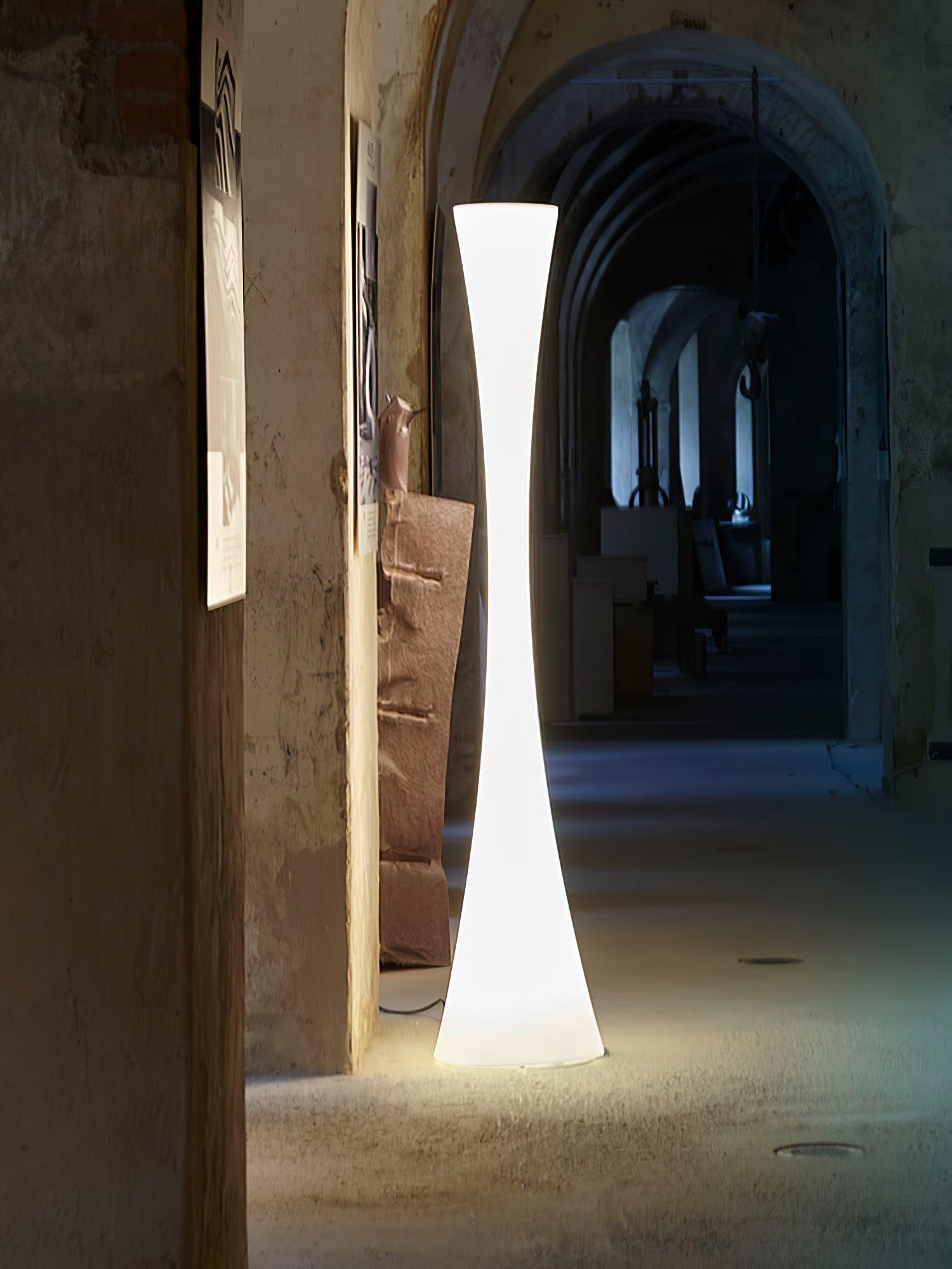 Romantic Simple White Column Floor Lamp