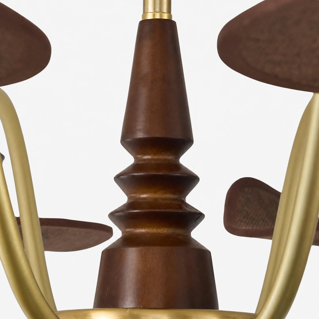 Solvane Multi Arm Chandelier with Glass Shades - Retro Decorative Lighting for Dining Room