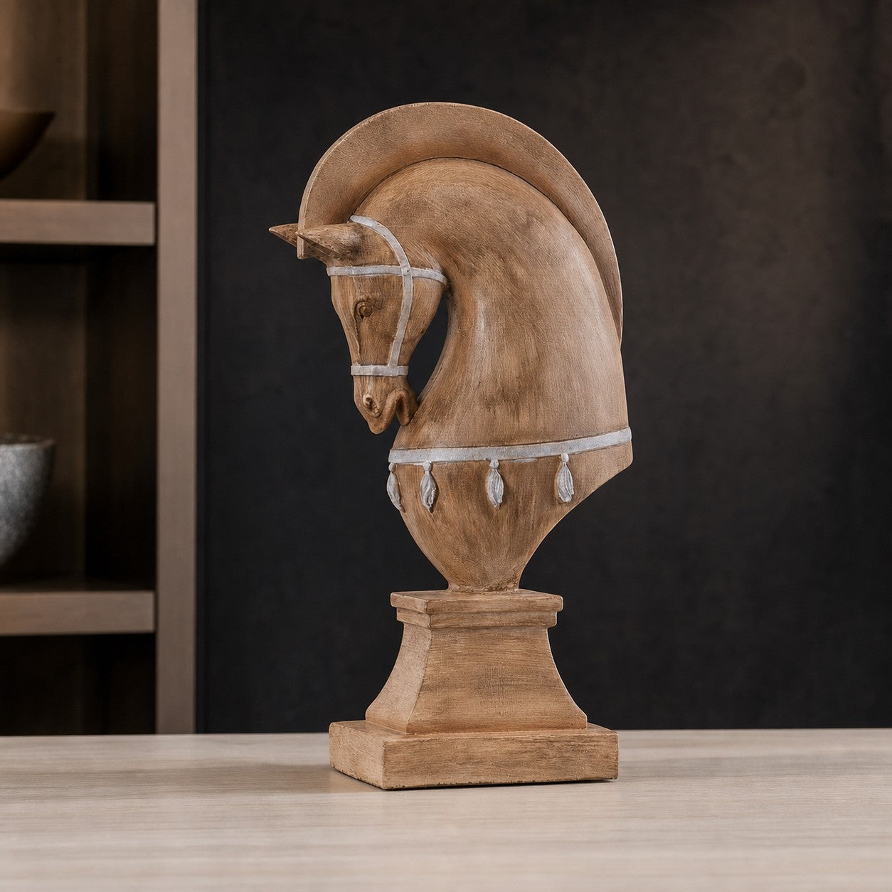 Equora horse head bust sculpture