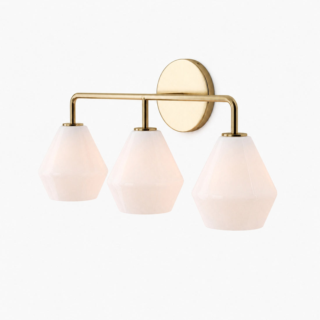 Merin Multi Head Dressing Table Wall Lamp - Metal And Glass Sculptural Lamp