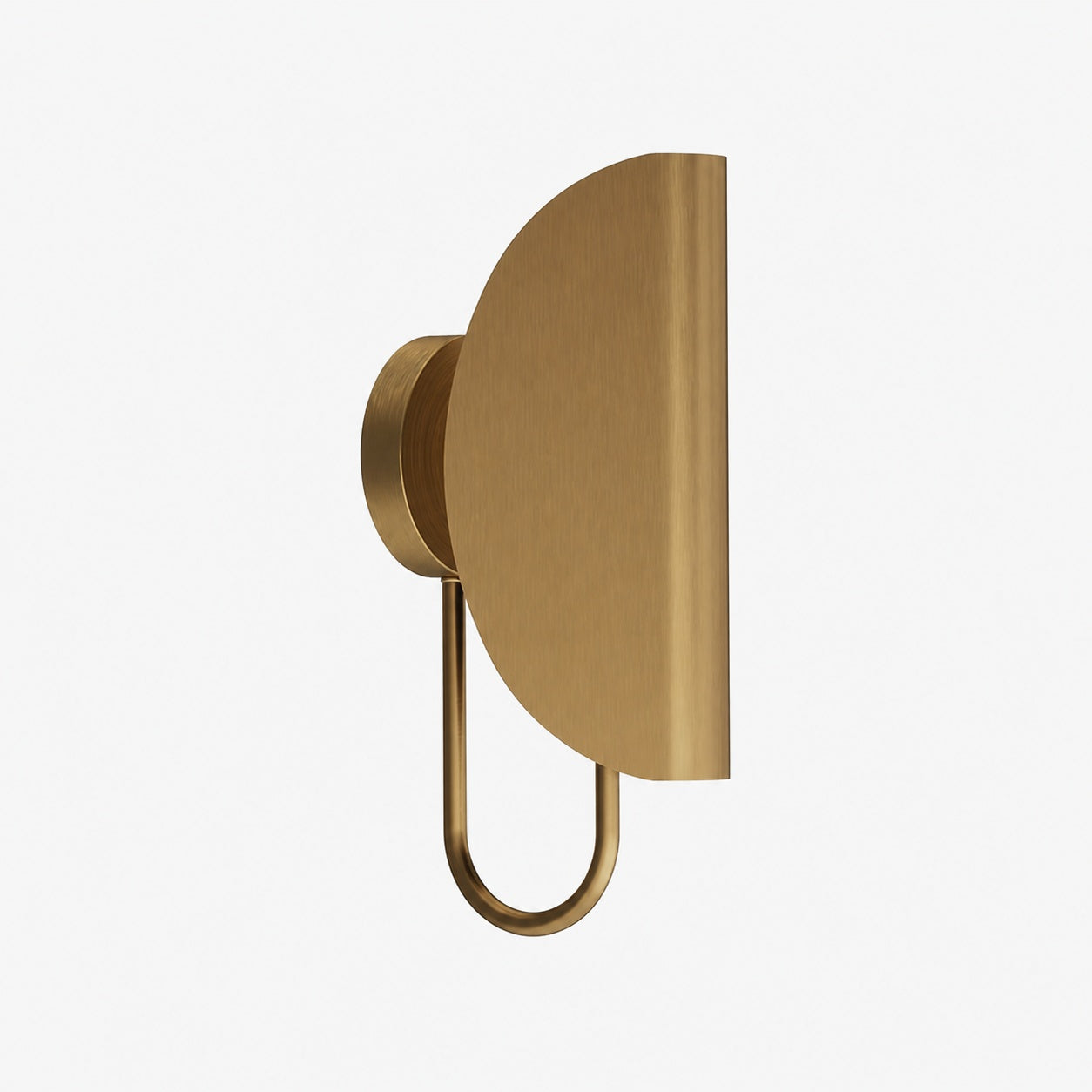 Minimalist Modern Wall Light with Brass or Fabric Shade for Ambient Lighting