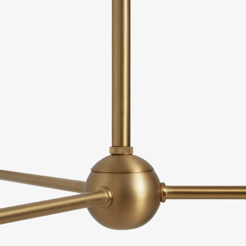 Ruffmeto Ruffled Shade Metal Frame Chandelier for Dining