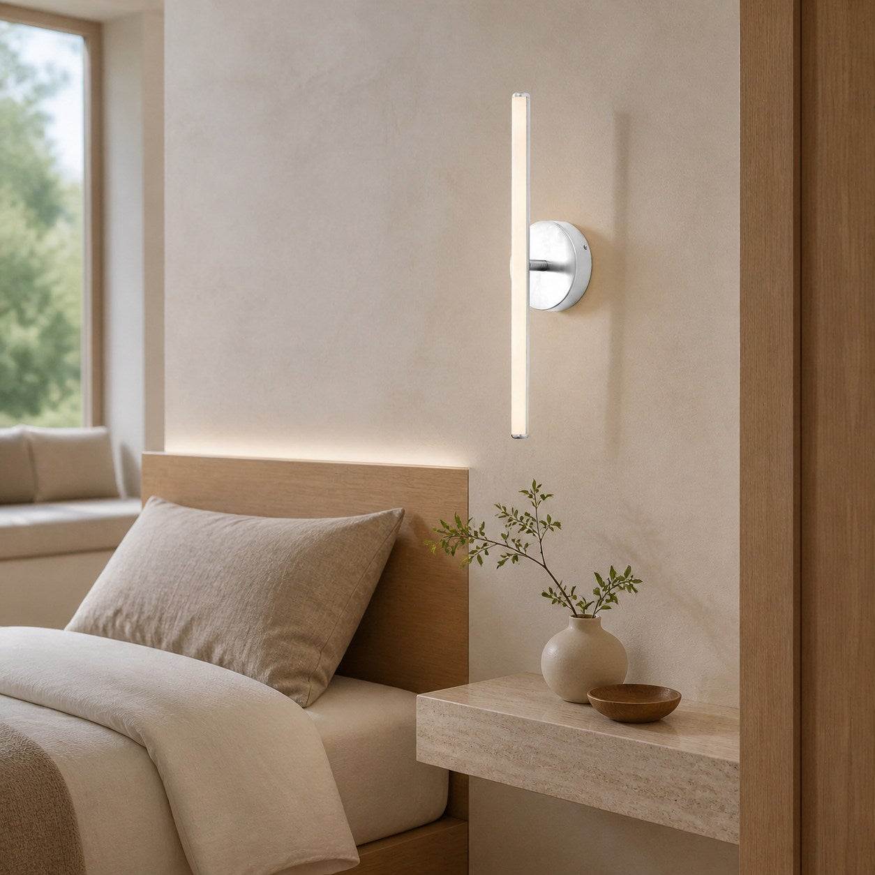 Voro Modern LED Wall Sconce - Metal Bathroom & Hallway Lighting Fixture