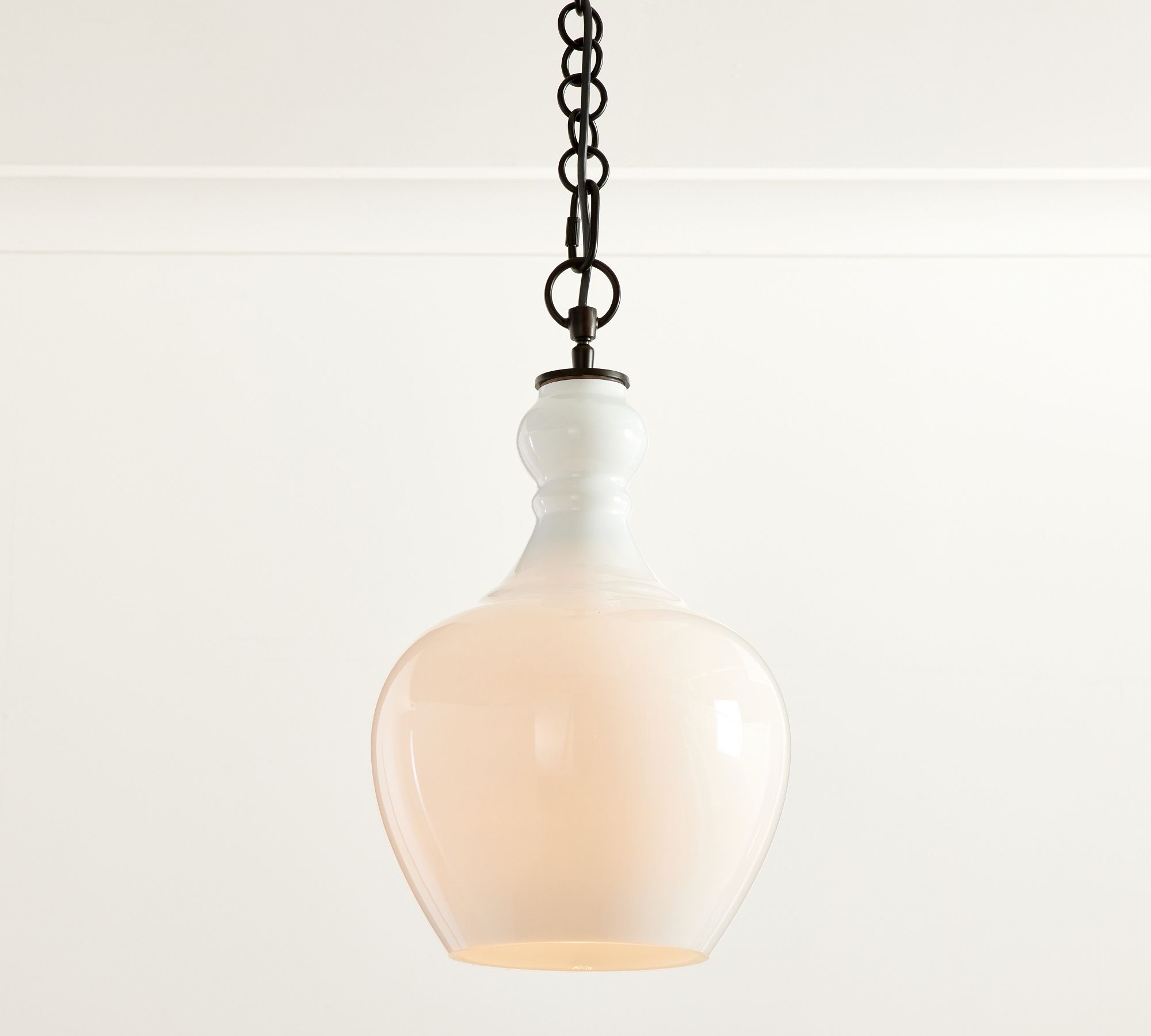 Lawson Warbled Milk Glass Pendant – Modern Elegance for Kitchen Island