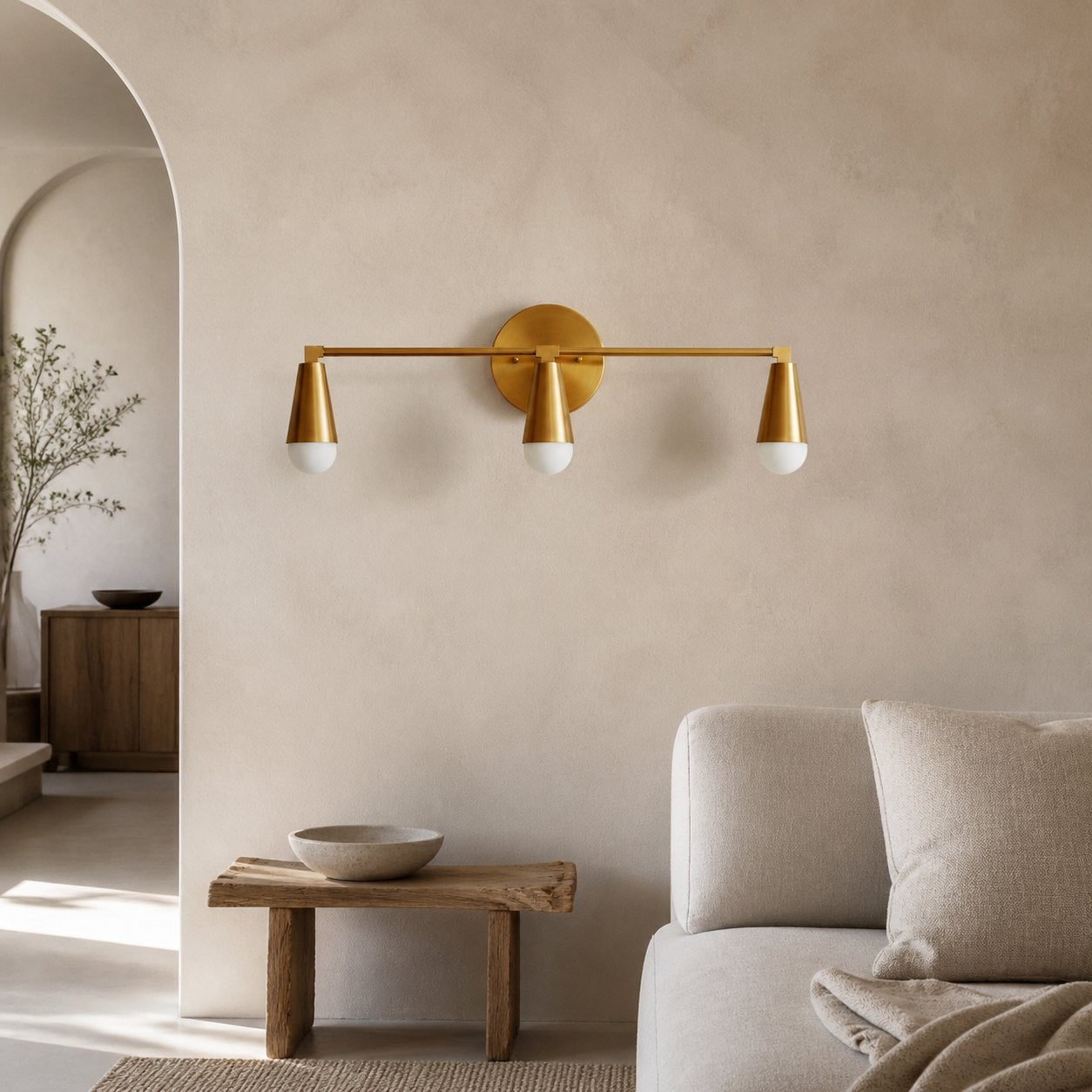 Pyralis Cone 3 Light Vanity Light - Modern Sconce