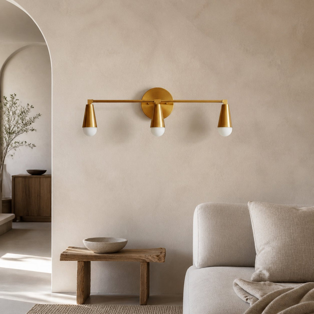 Pyralis Cone 3 Light Vanity Light - Modern Sconce
