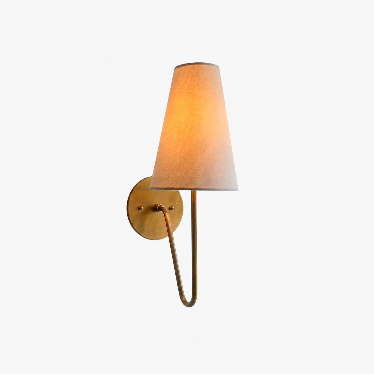 Organic Glass Scoop Wall Light – Minimalist Modern Decorative Ambient Sconce for Living Room