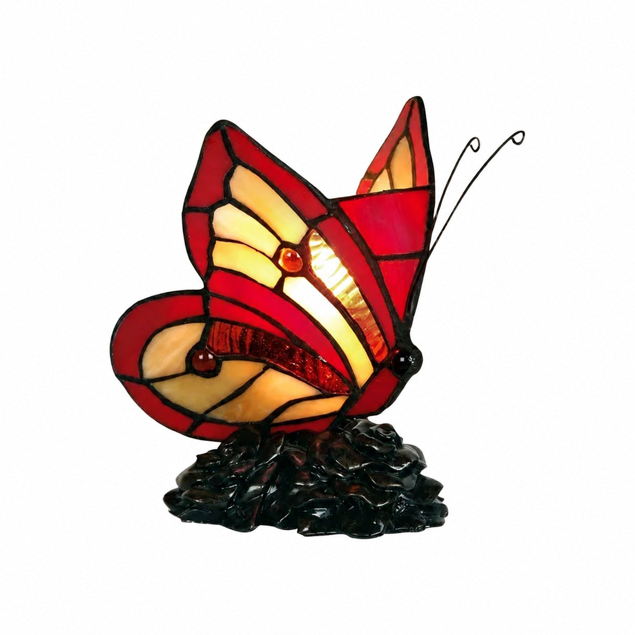 TF Butterfly Table Lamp – Nature-Inspired Glass Design Perfect for Living Rooms or Hallways