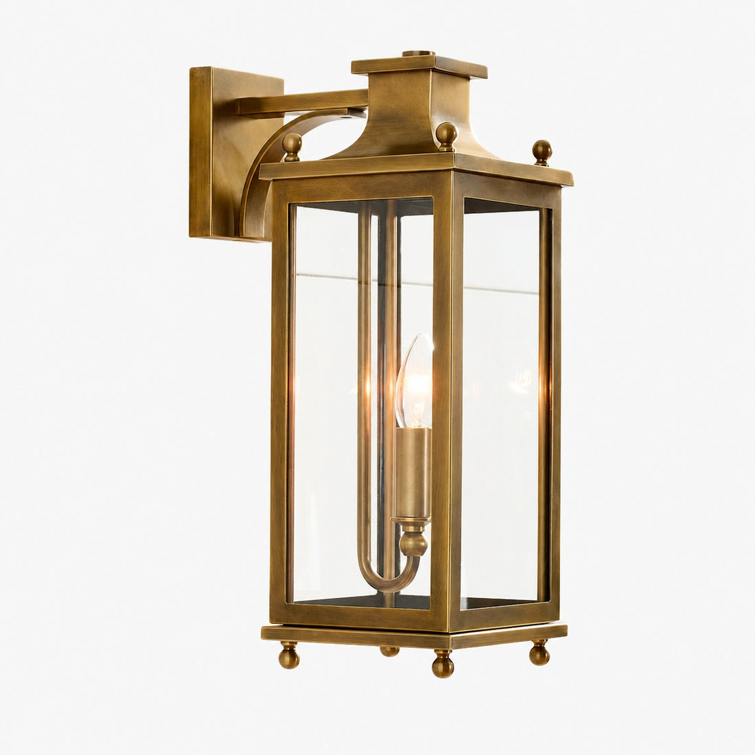 Yolvira Outdoor Wall Light Sconce - Versatile Metal Lantern
