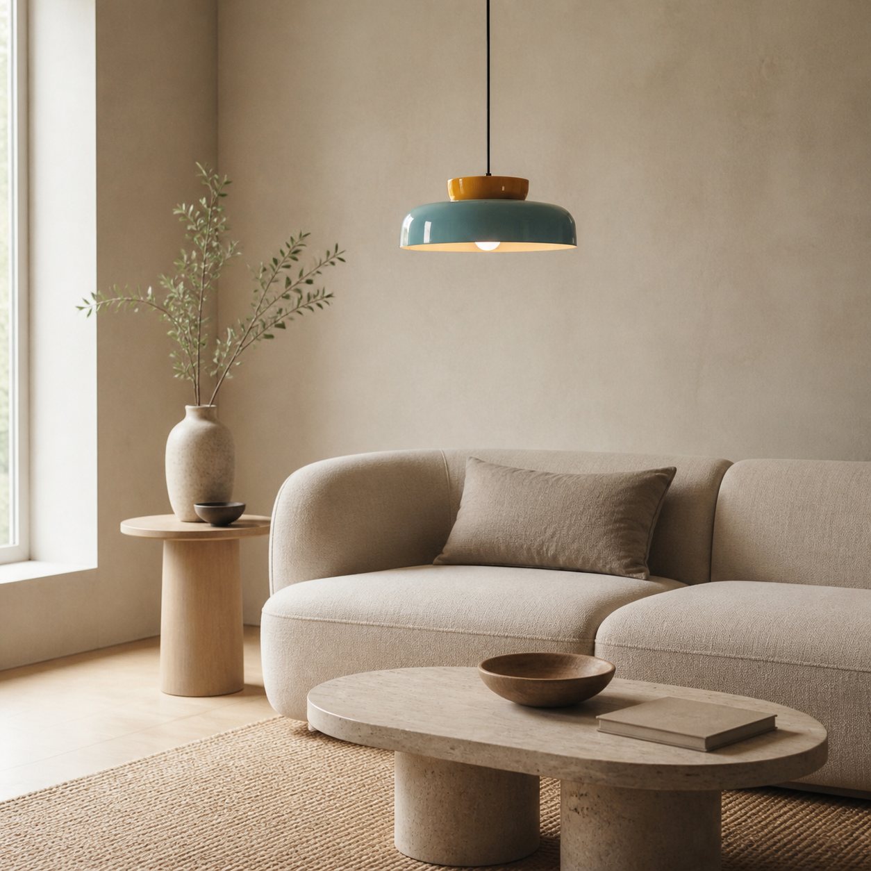 Fiesta Colorful Bowl Shaped Nordic Ceramic Pendant Lamp