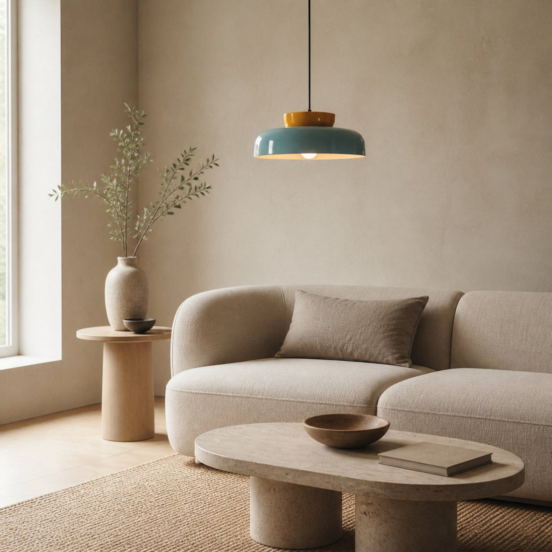Fiesta Colorful Bowl Shaped Nordic Ceramic Pendant Lamp