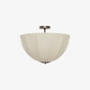 Lumarys Pendant / Flush Mount Lamp – Botanical-Inspired Linen Shade for Dining Area or Living Room