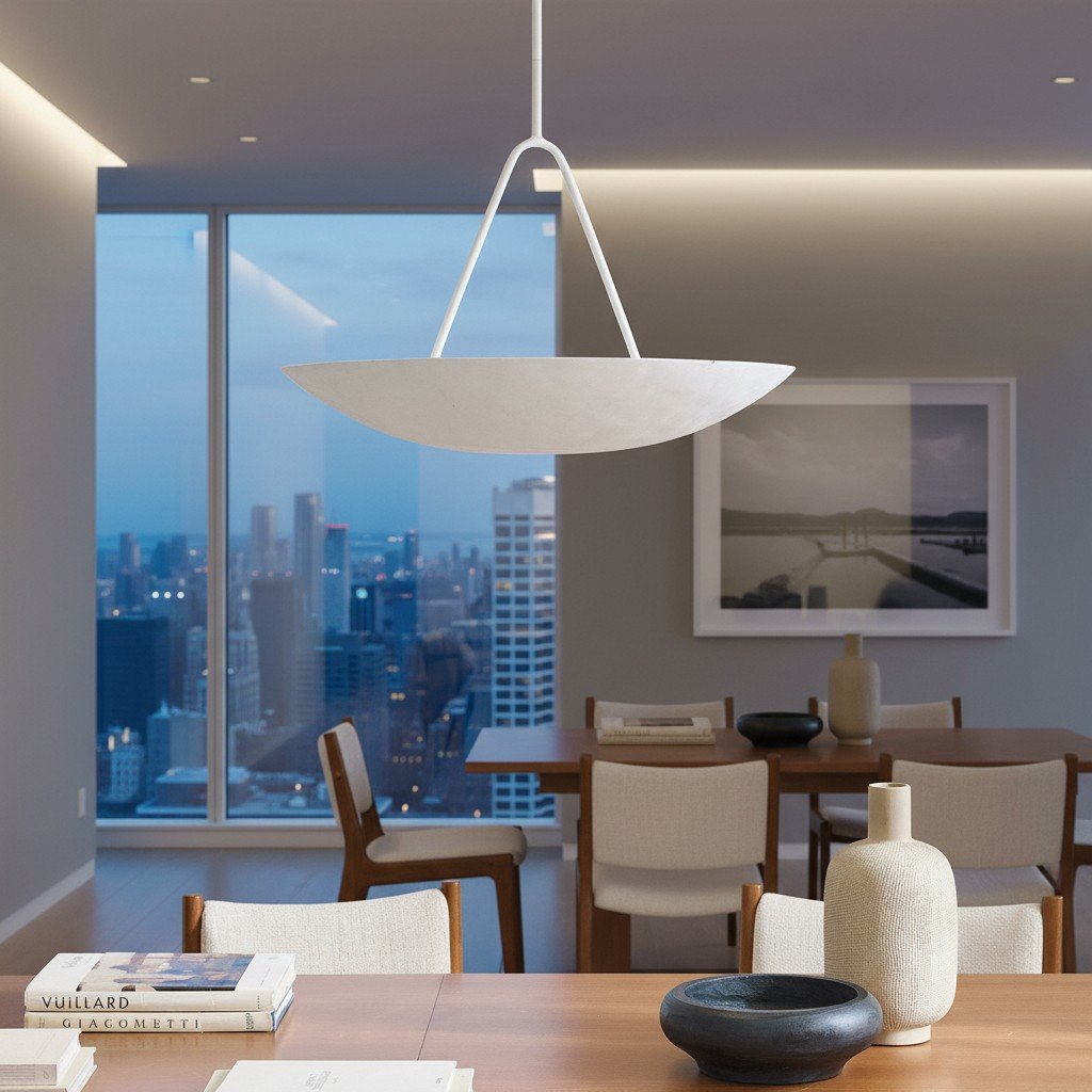Plara Minimalist Dome Style Hanging Light with Refined Lines for Home