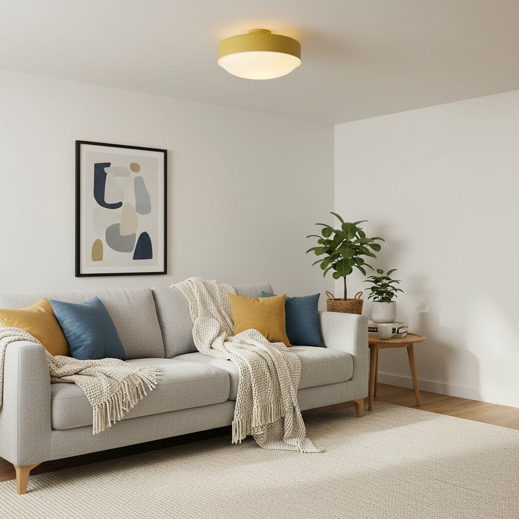 Rolvona Ceiling Fixture – Timeless Modern Aesthetic with Diffuse Ambient Light