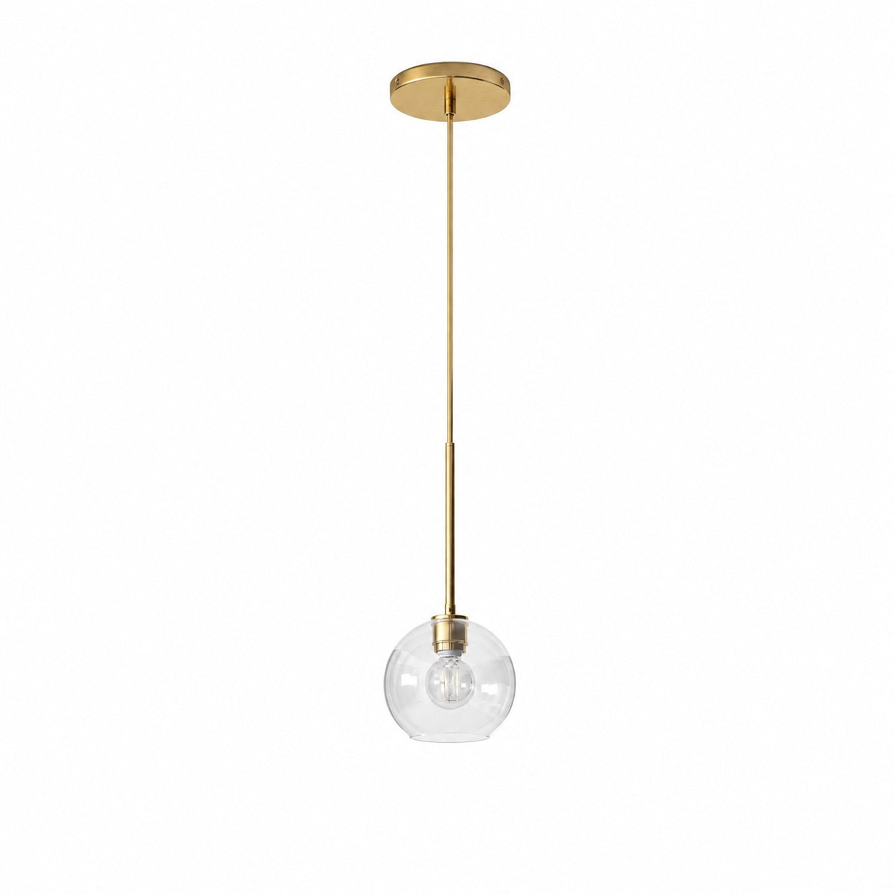 Selvion Sculptural Globe Pendant Light - Modern Glass Pendant Lamp - Sleek Design