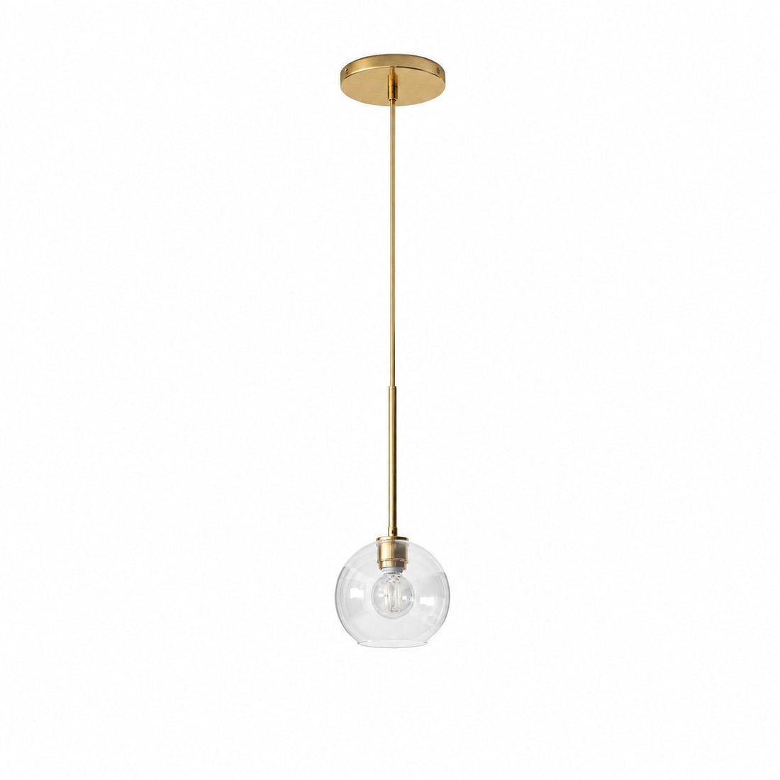 Selvion Sculptural Globe Pendant Light - Modern Glass Pendant Lamp - Sleek Design