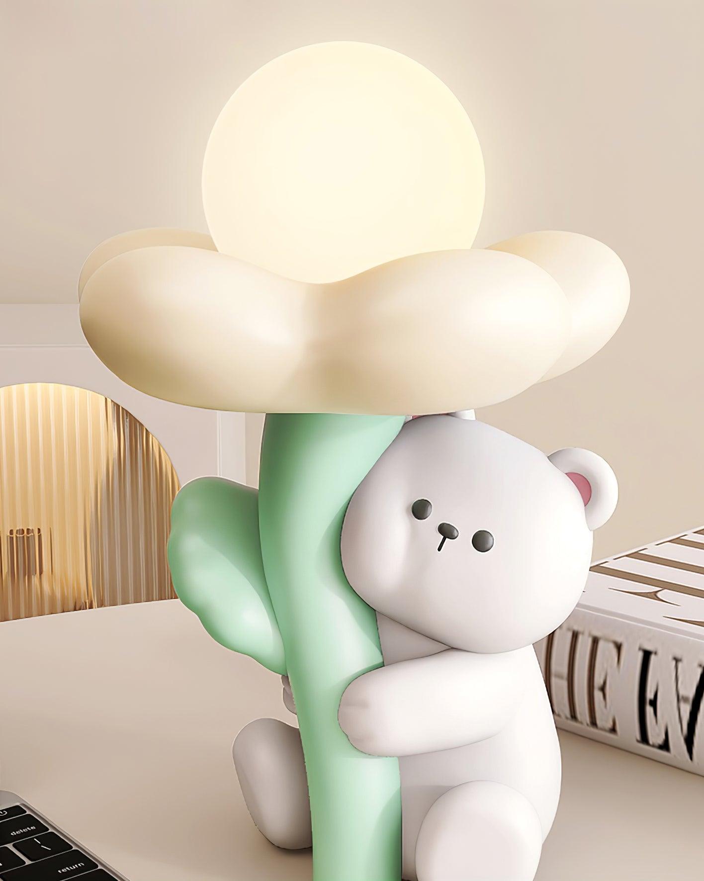 Cute Bear Resin Table Lamp