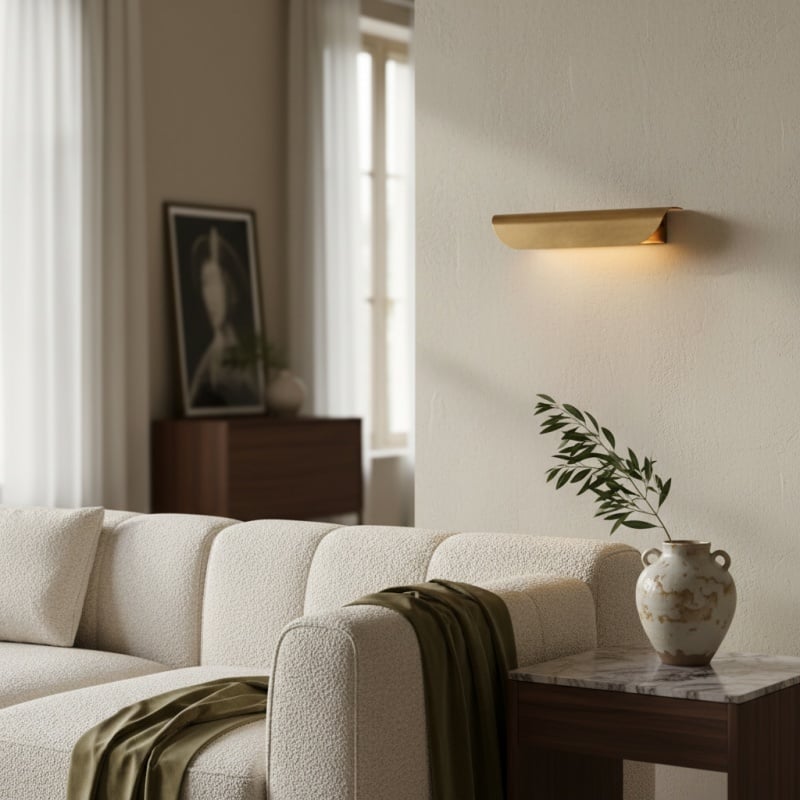 Hidra Modern Metal Wall Sconce – Minimalist Down-Light Sconce for Modern Homes