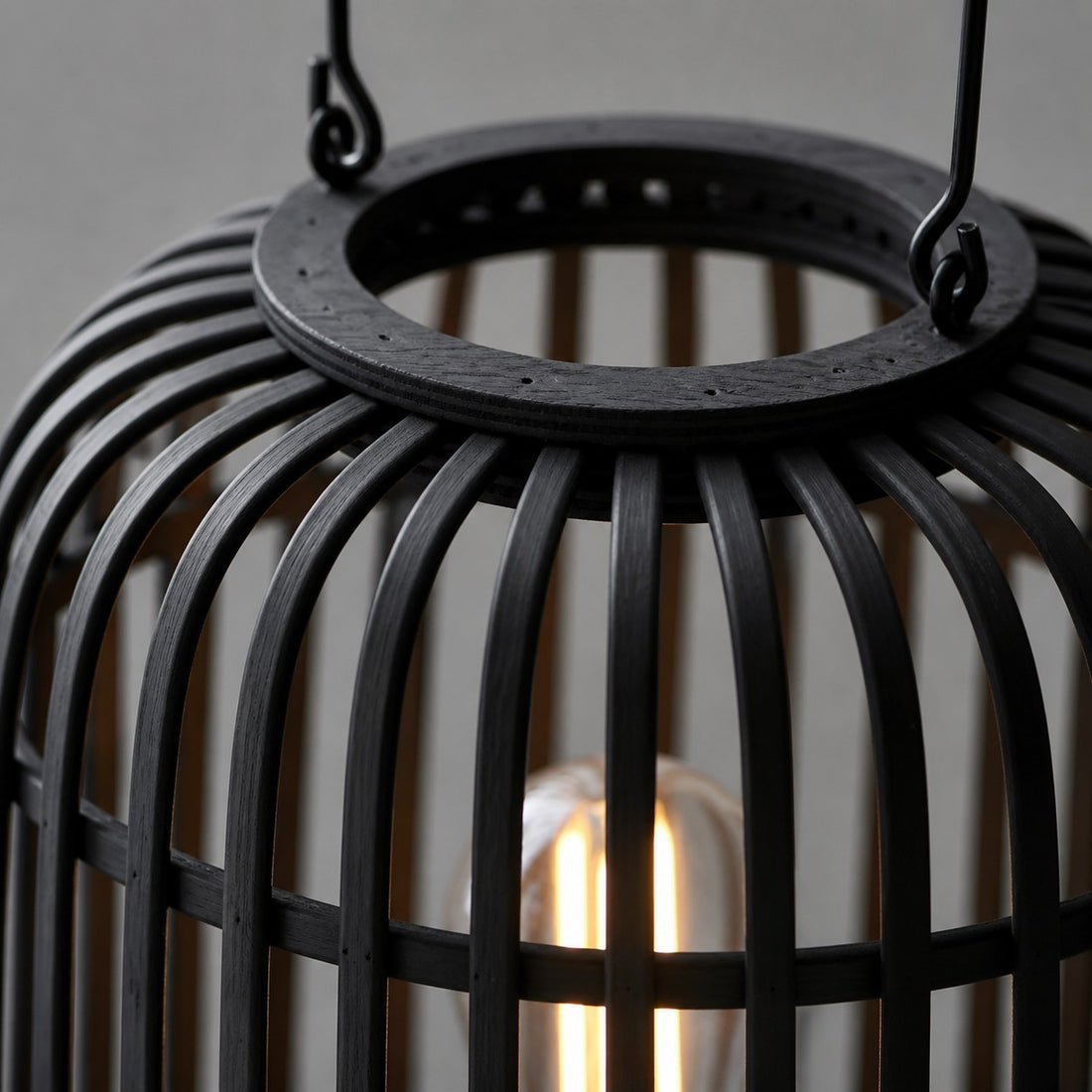 Yumeko Ambient Table Lamp - Open Bamboo Cage Design Stylish and Eco Friendly for Living & Bedroom
