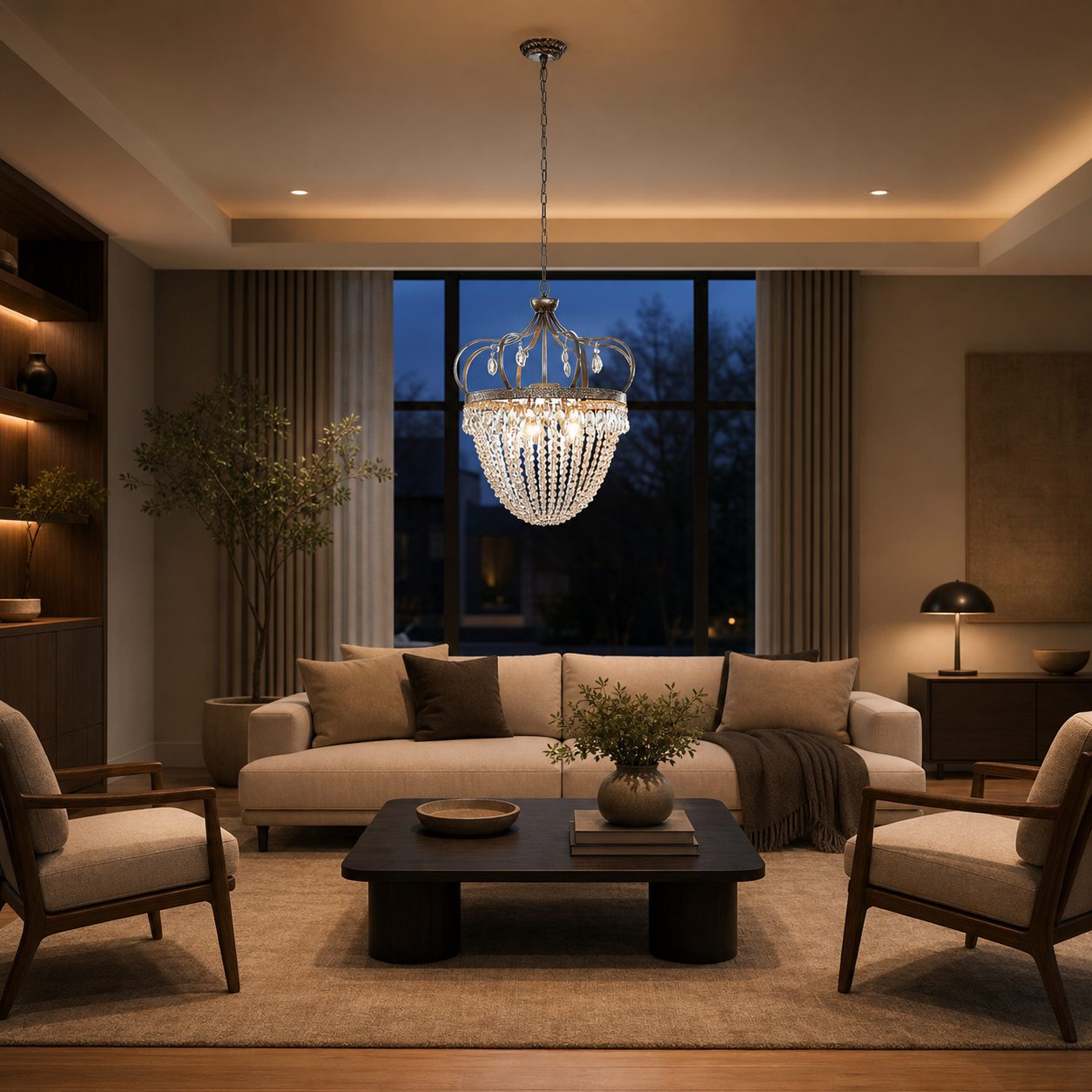 Abella Tear Drop Chandelier