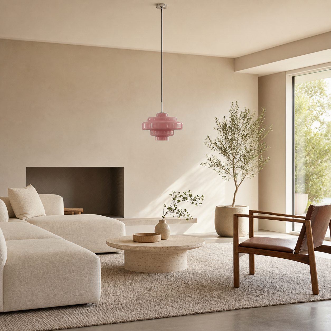 Koloro Millie Glass Pendant Light - Retro Style with Modern Elegance