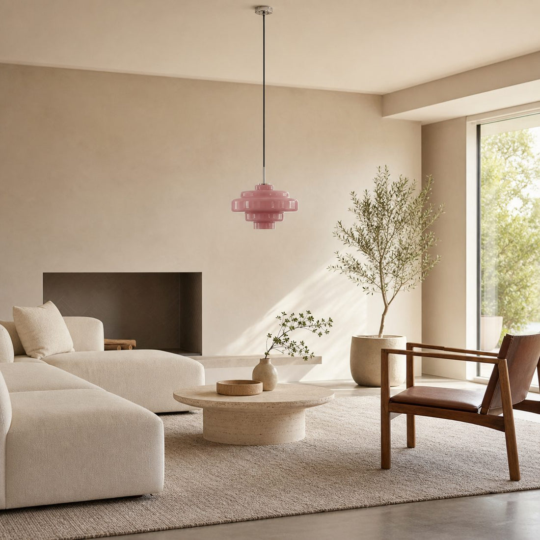 Koloro Millie Glass Pendant Light - Retro Style with Modern Elegance