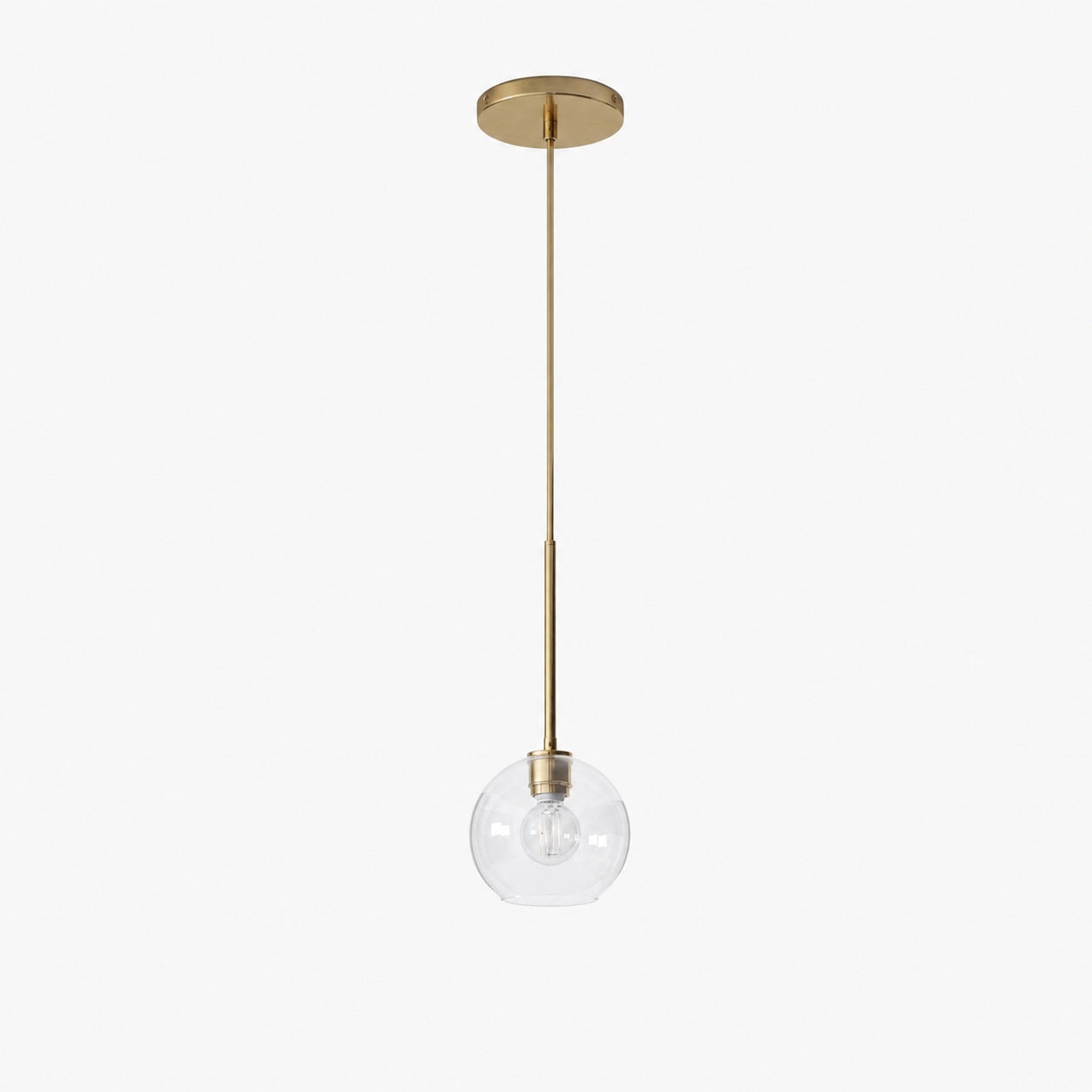 Selvion Sculptural Globe Pendant Light - Modern Glass Pendant Lamp - Sleek Design