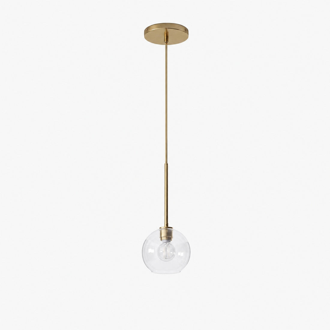 Selvion Sculptural Globe Pendant Light - Modern Glass Pendant Lamp - Sleek Design