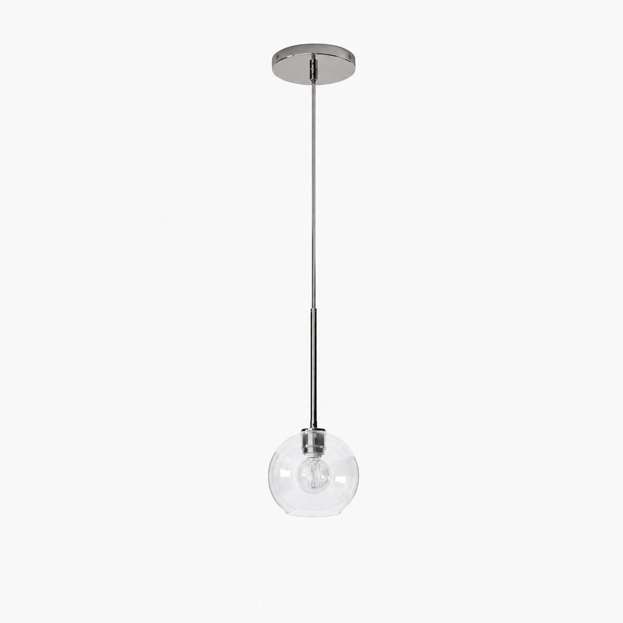 Selvion Sculptural Globe Pendant Light - Modern Glass Pendant Lamp - Sleek Design