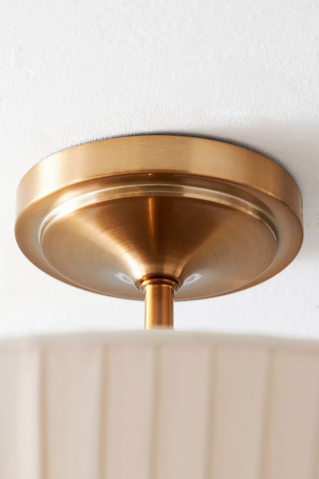Elumina Silk Semi-Flush Mount - Modern Fabric Ceiling Light Fixture