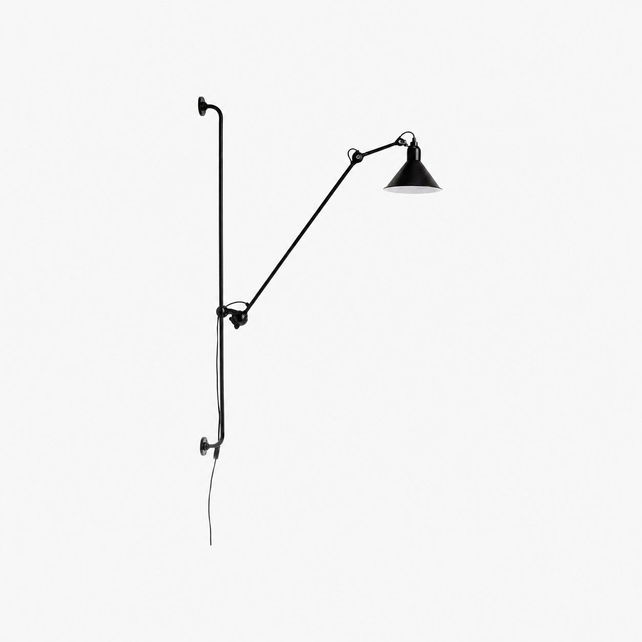 Articula Foldable Swing Arm Wall Light – Functional Wall Lamp with Rotatable Shade for Home N19
