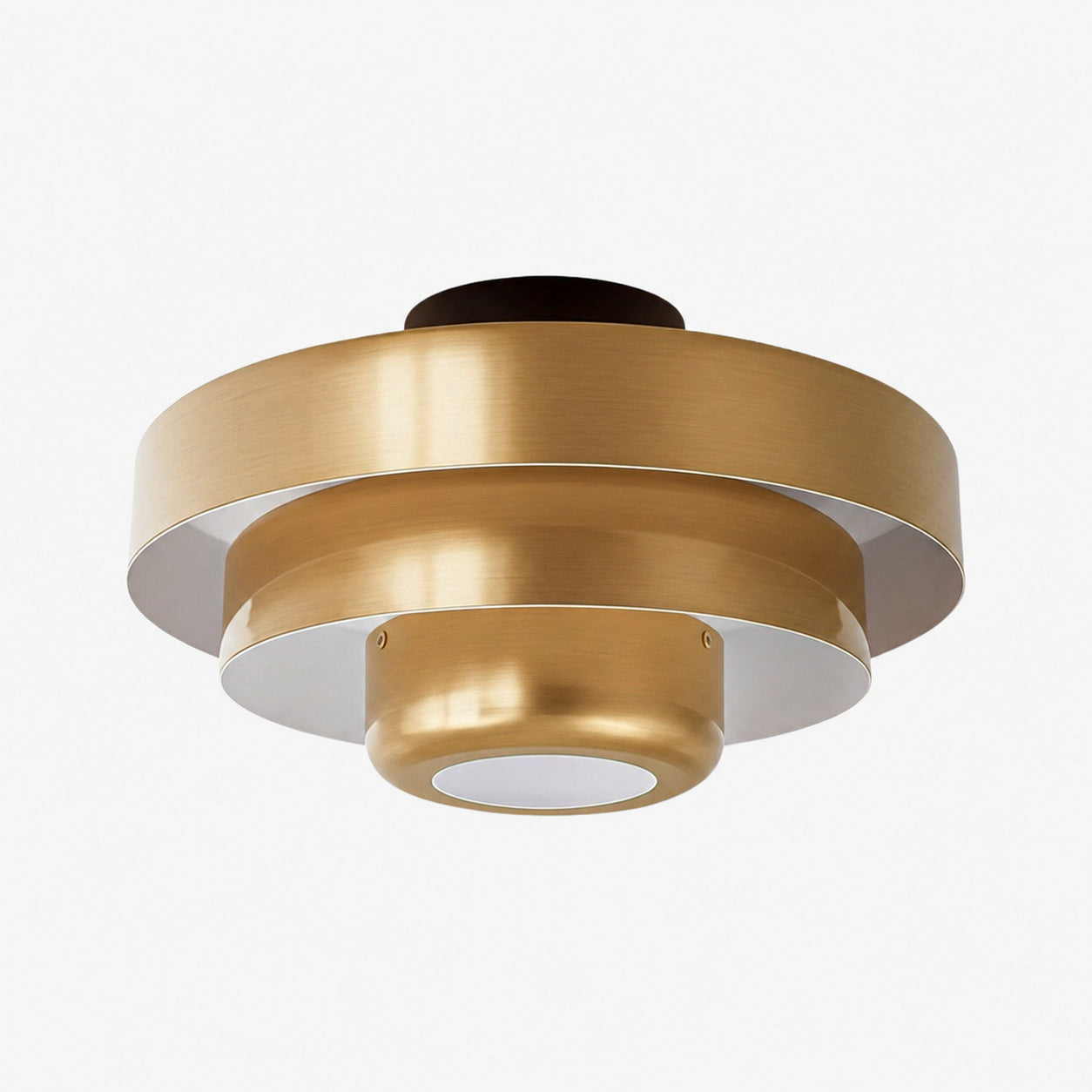 Veleora Bauhaus Three-Tier Colorful Round Macaron Ceiling Lamp - Modern Metal Design for Living Rooms