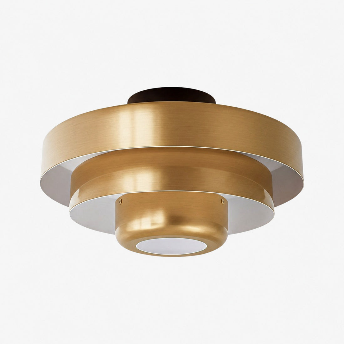 Veleora Bauhaus Three-Tier Colorful Round Macaron Ceiling Lamp - Modern Metal Design for Living Rooms