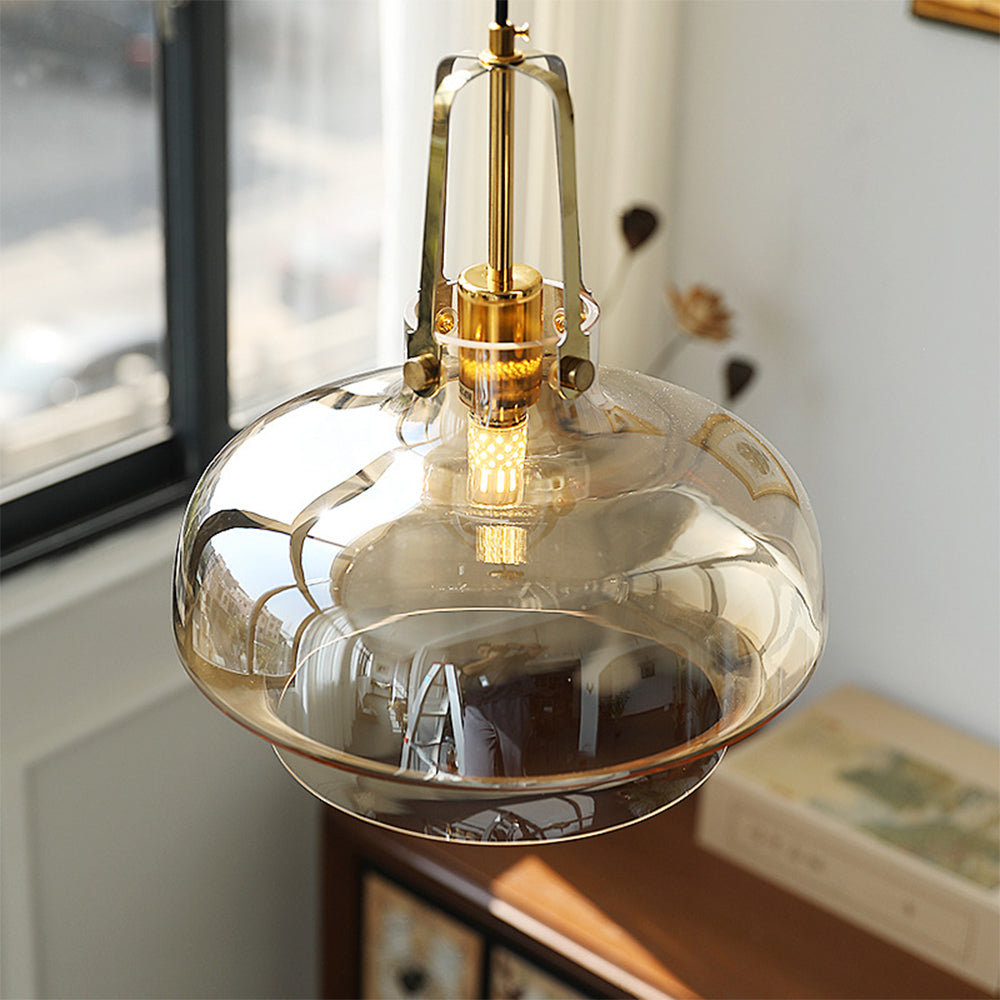 Modern Unique Shaped Fish Tank Glass Pendant Light