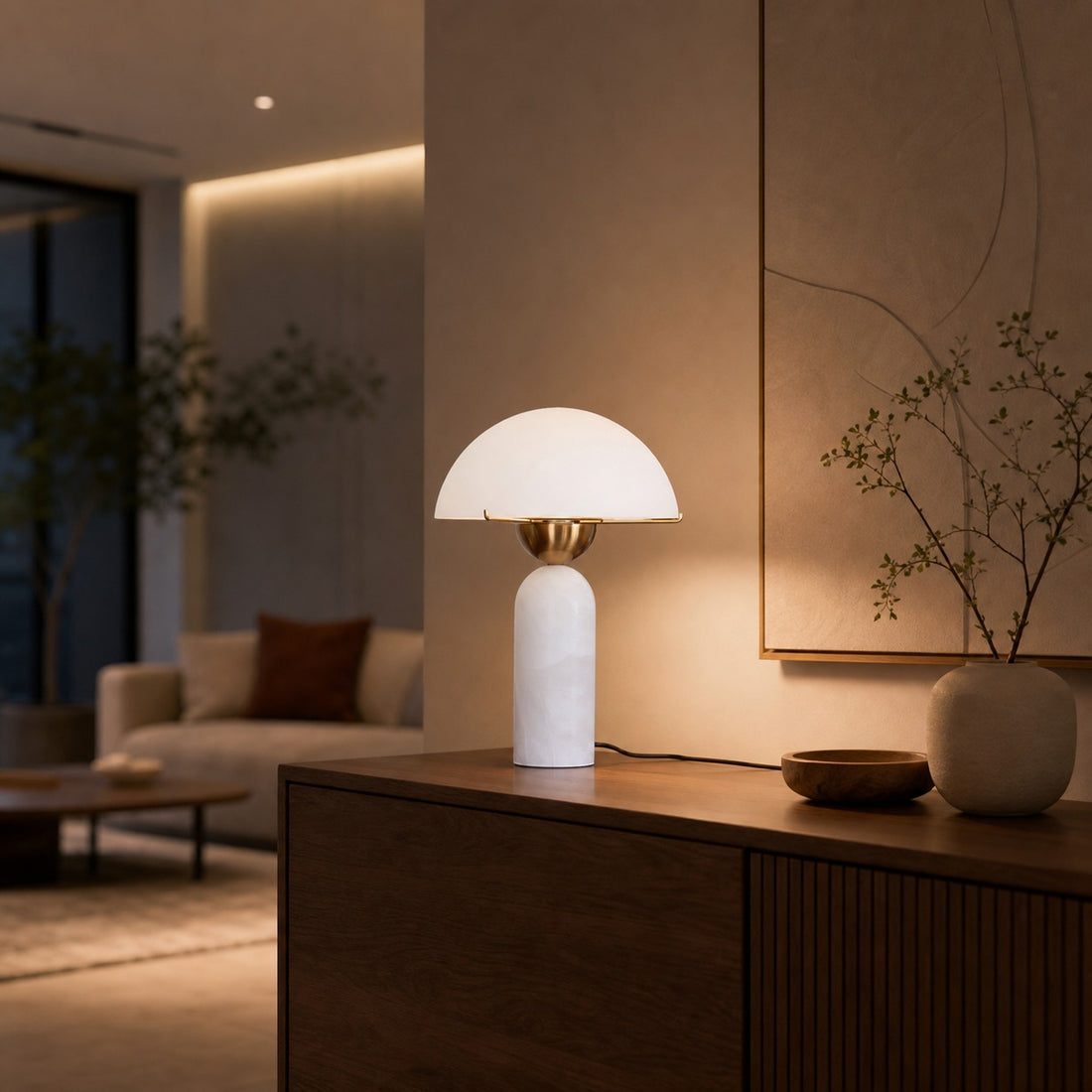 Peono Alabaster Table Lamp