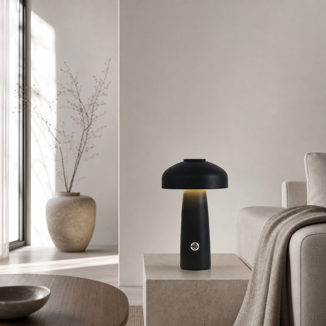 Leon Mushroom Table Lamp (built-in battery)