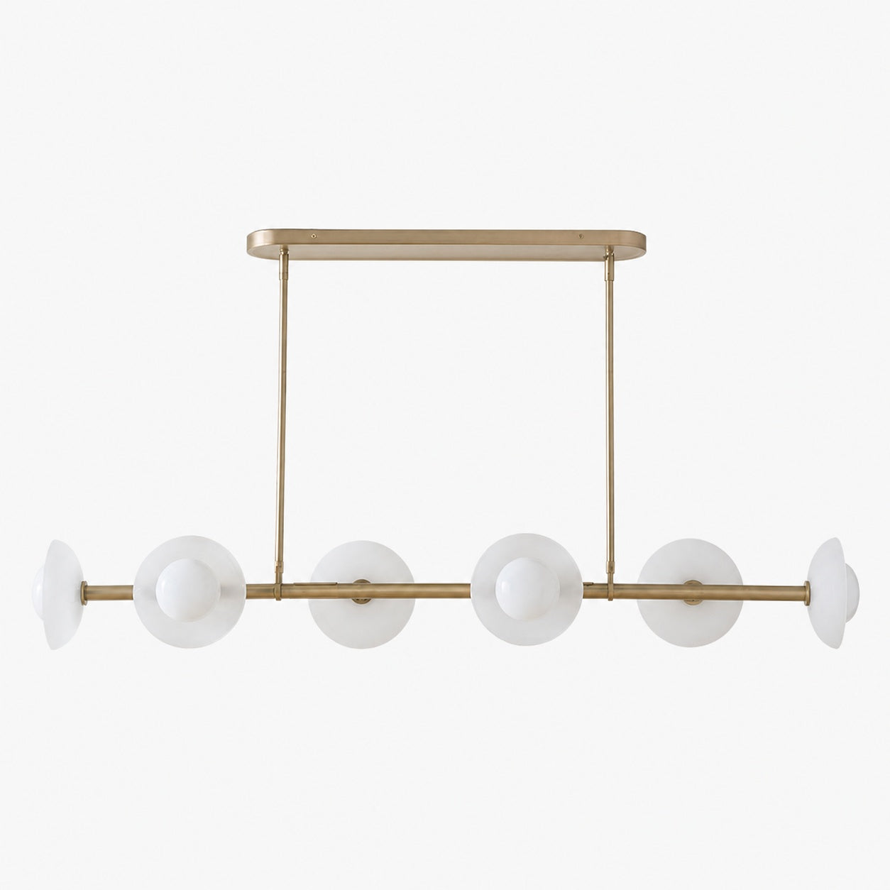 Elorina 6-Light Linear Chandelier - Modern Metal Light Fixture - Dining Room Lighting
