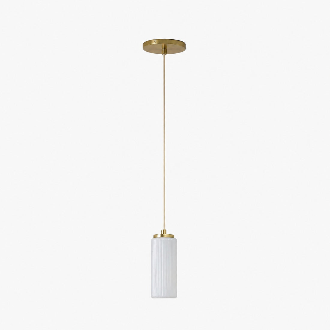 Rivora Fluted Glass Pendant Light – Modern Ribbed Shade