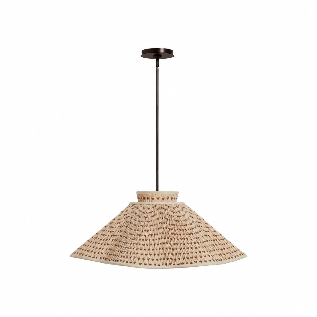 Florevian Modern Linen Pendant Lamp - Art-Inspired Statement Lighting for Dining Space