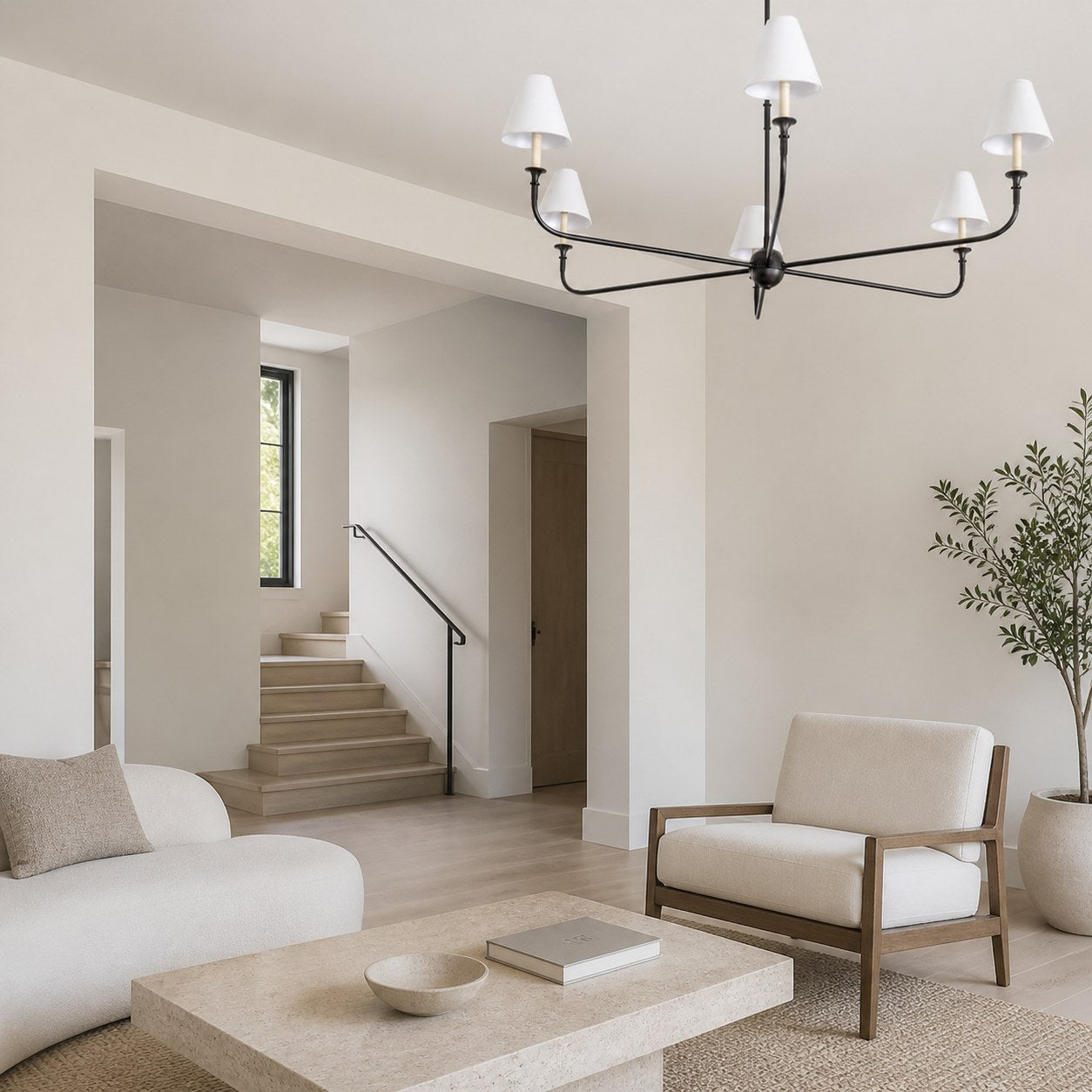Piaf Grande Modern Industrial Metal Chandelier