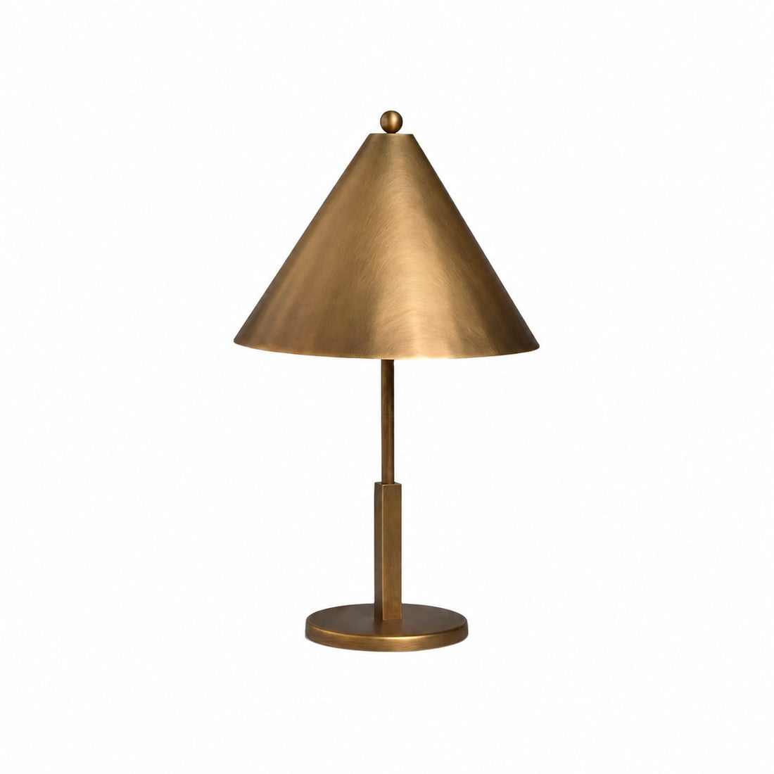 Aurecyl Table Lamp — Sleek Tapered Metal Table Lamp in Vintage-Style Finish for Living Room