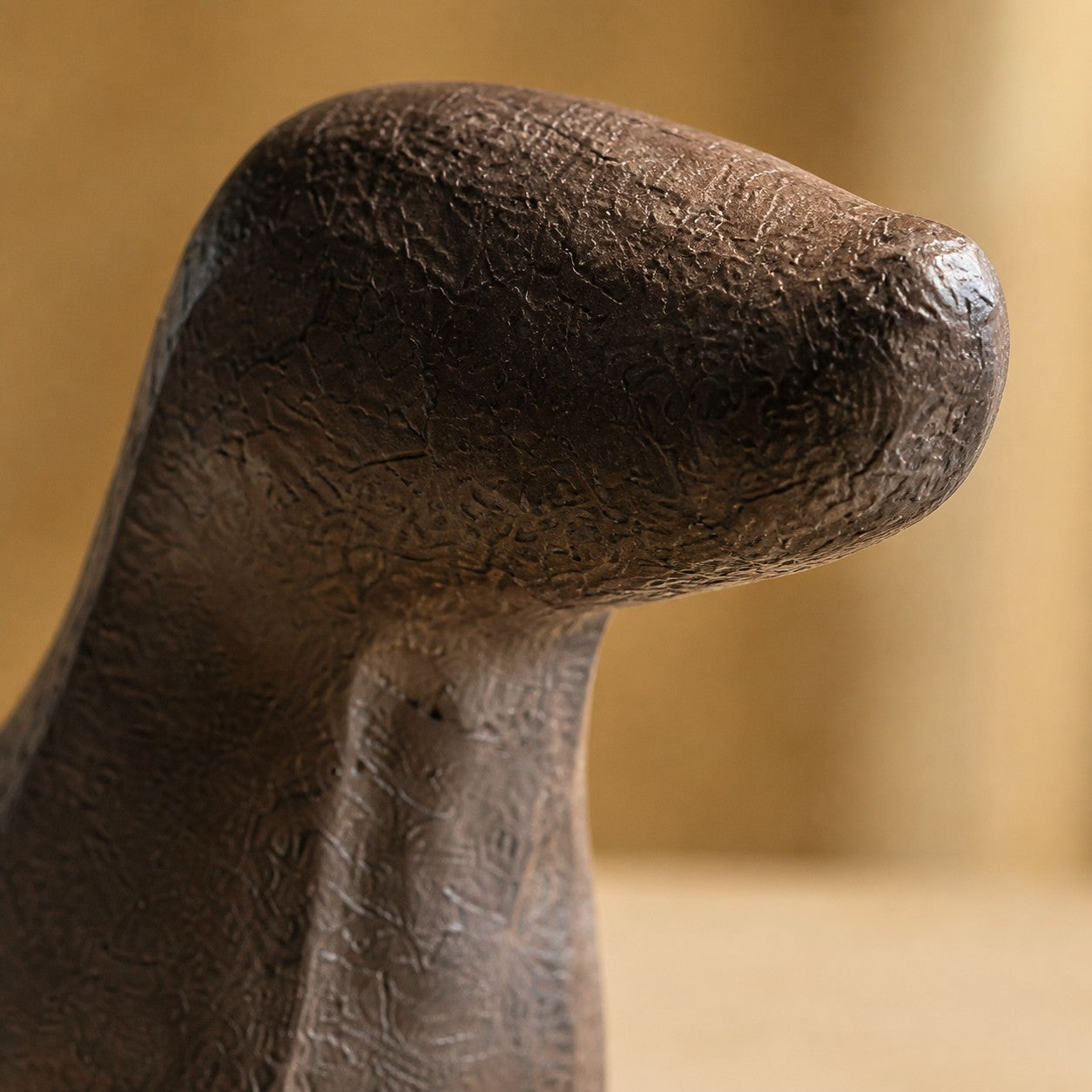 Cast iron Dachshund head detail