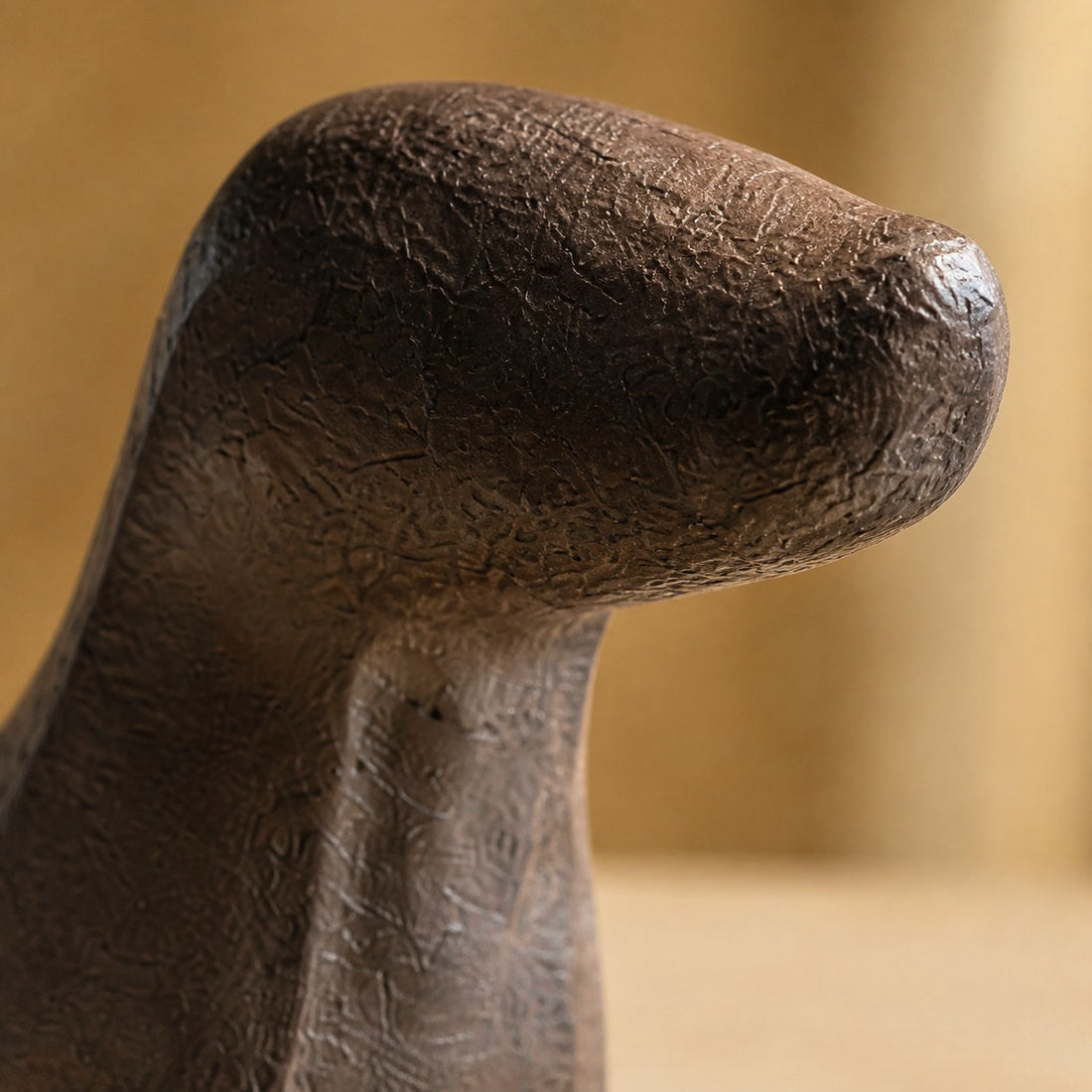 Cast iron Dachshund head detail