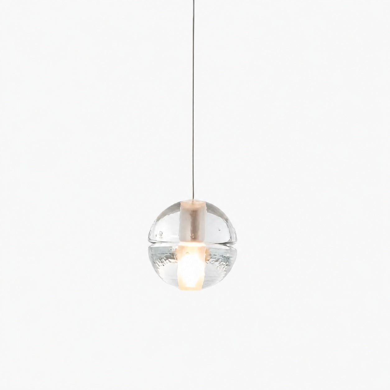 Lorivo Decorative Crystal Sphere Pendant Light Starry Visual for Lounge Areas