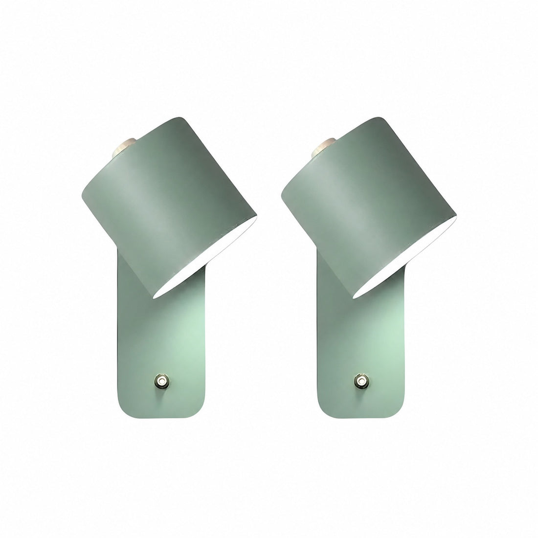 Volyne Adjustable Swivel Cylinder Wall Sconce - Minimalist Metal Wall Lamp for Bedroom and Reading Area