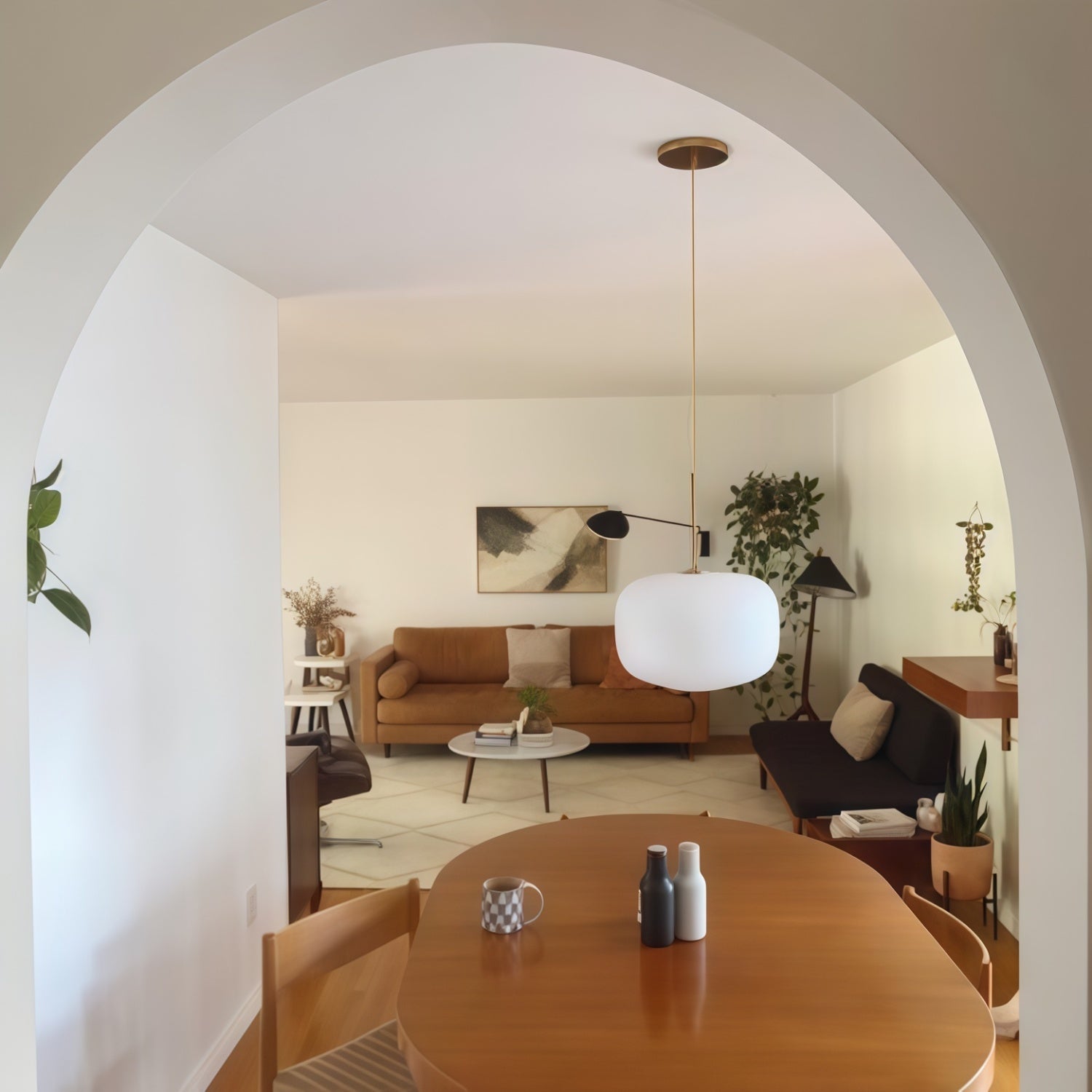 Lumivelle Pebble Pendant Light - Adjustable Glass Shade - Modern Lighting