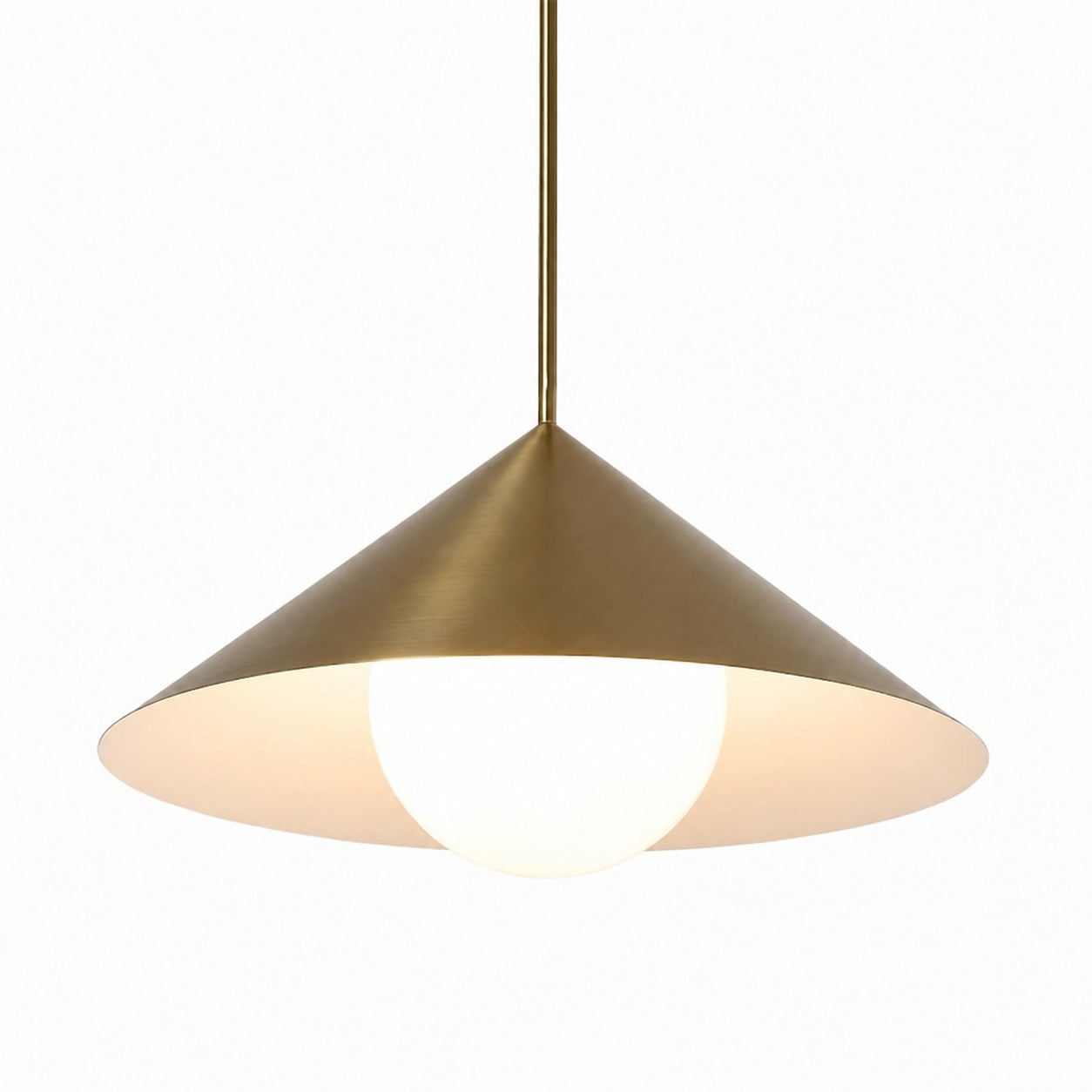 Brivana Adjustable Pendant – Cone Shade Light for Kitchen or Dining