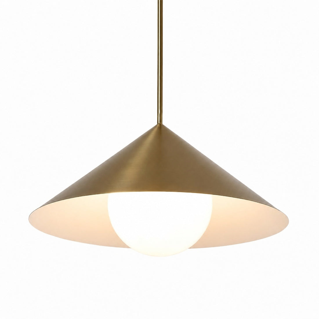 Brivana Adjustable Pendant – Cone Shade Light for Kitchen or Dining