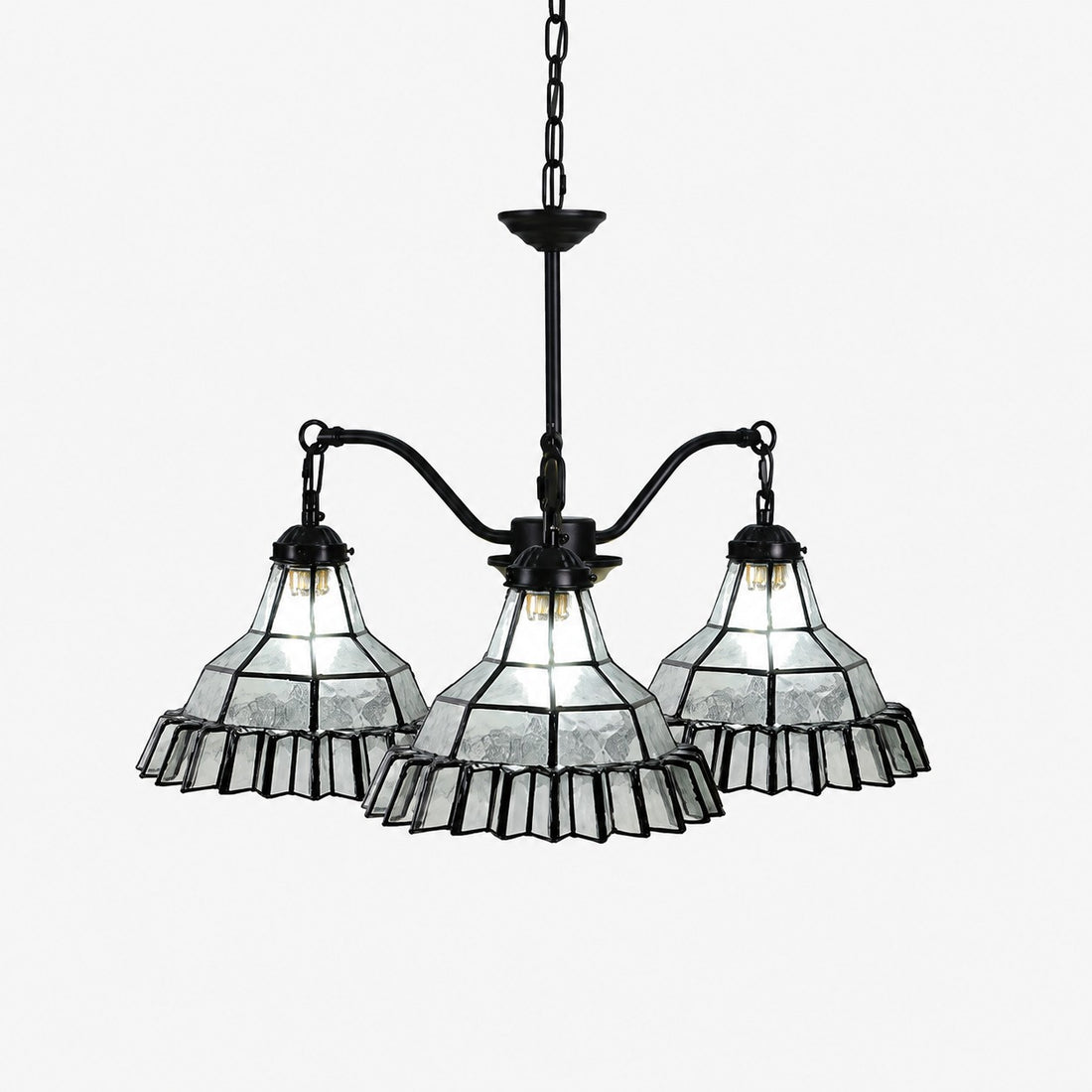 Vintage Stained Glass Pendant Light 1