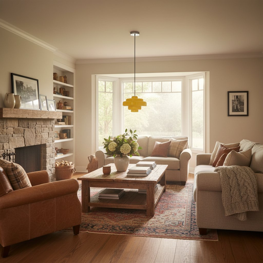 Koloro Elegant Retro Glass Pendant Light – Adjustable Length for Living Room & Hallway